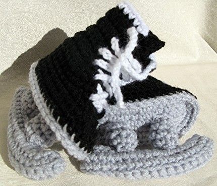 Knitted hockey hotsell skate booties