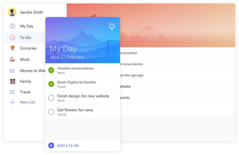 Task Management App Expansions : Microsoft To-Do for Mac