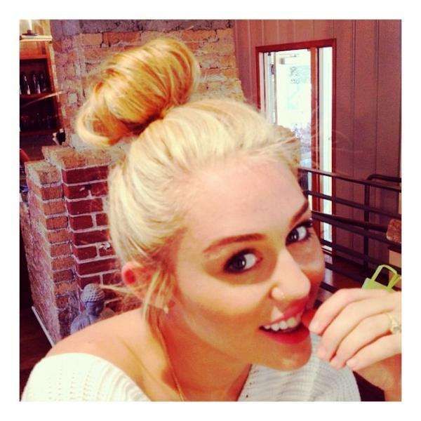 Miley's Bun Makes Headlines (And a Twitter)