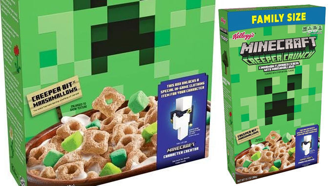 Video Game-inspired Cereal : minecraft cereal