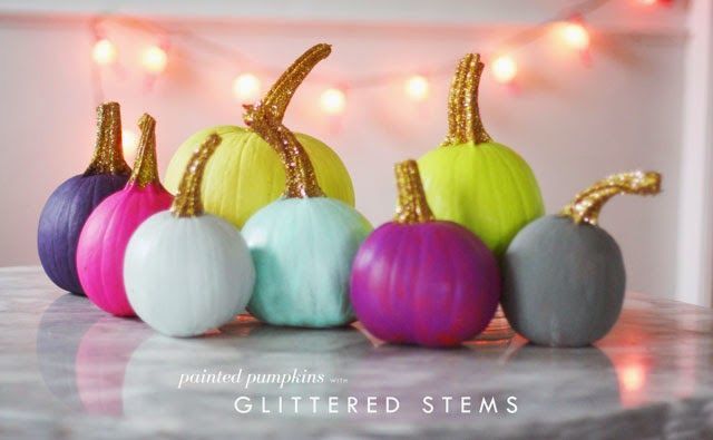 Glitter Pumpkin Decorations