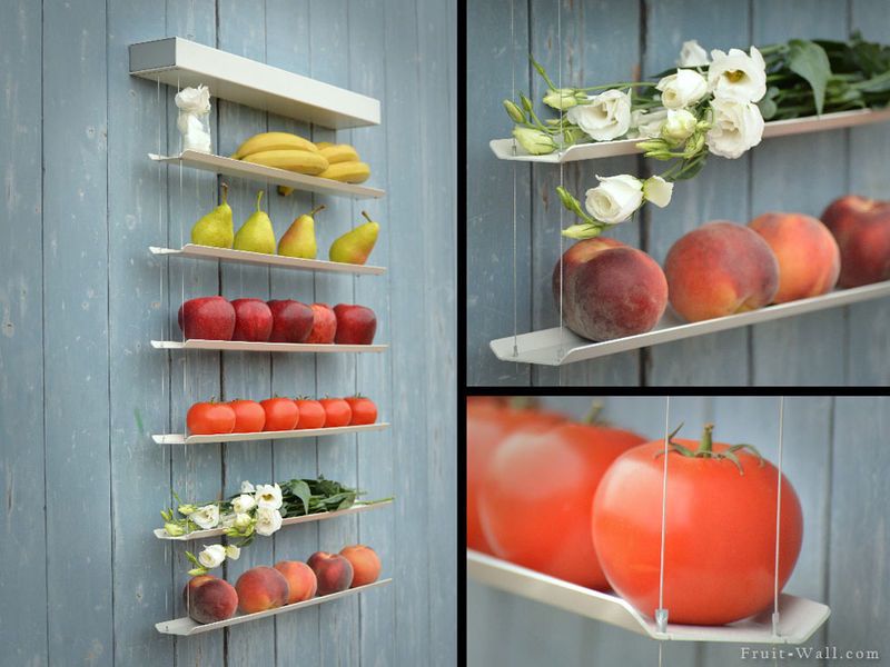 Fruit-Lined Shelving