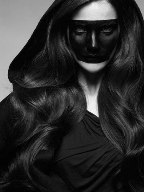 Freaky Black-Out Fashion Shoots