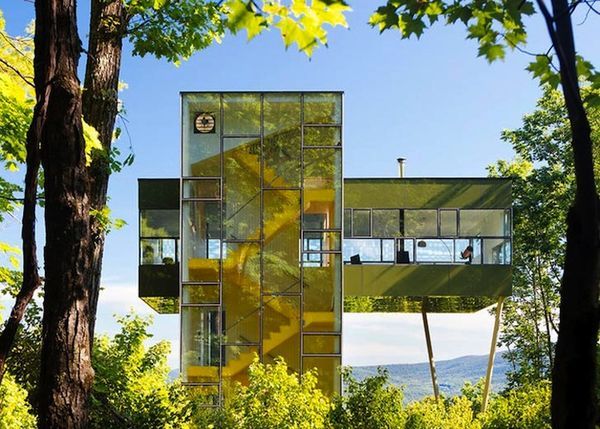 Forest-Reflecting Glass Homes