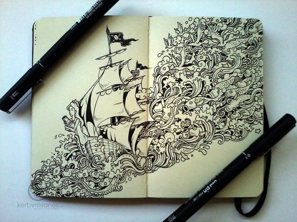 Meticulous World-Infused Doodles