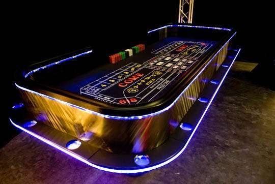 Illuminated Gambling Stands