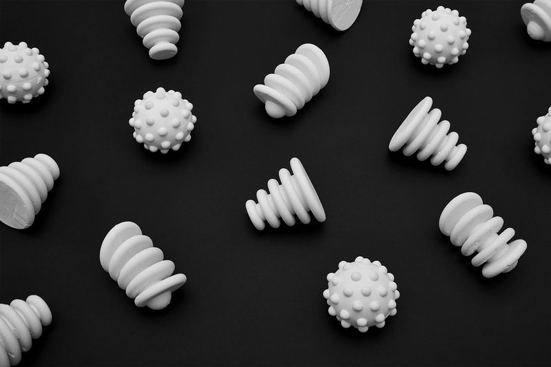 Sculptural Chalk Accessories - Area Ware's Patterned Moon Chalk is Designed by Nikolas Bentel (TrendHunter.com)