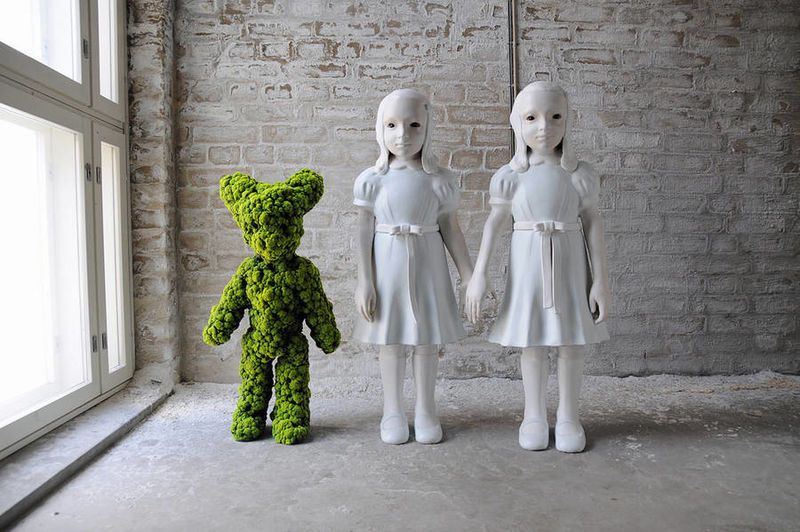 Haunting Moss Sculptures