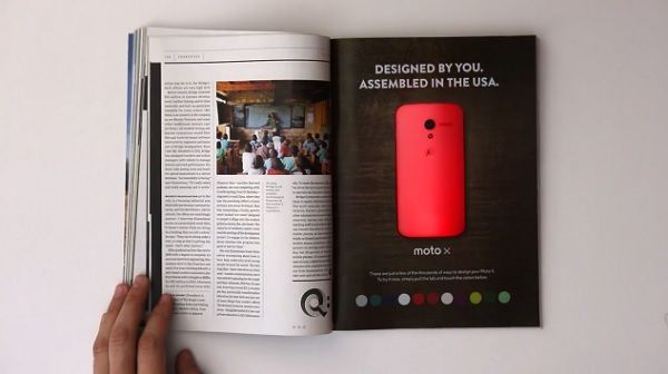 Color-Morphing Magazine Ads