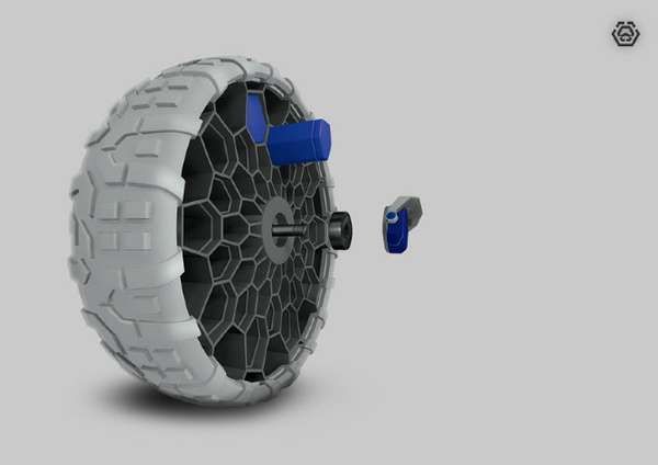 Airless Mountainboard Wheels