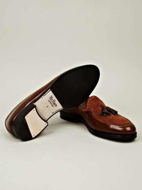 Luxe Leather-Mixed Loafers