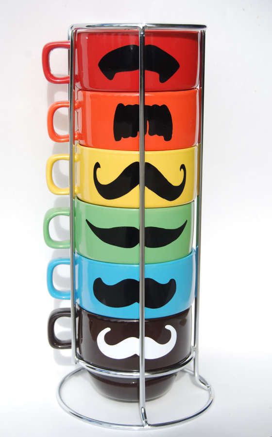 Comical Mustache Cups