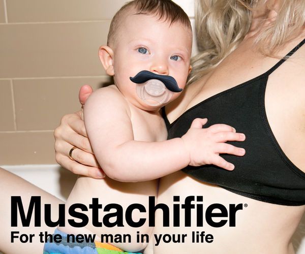 Adorable Movember Pacifiers