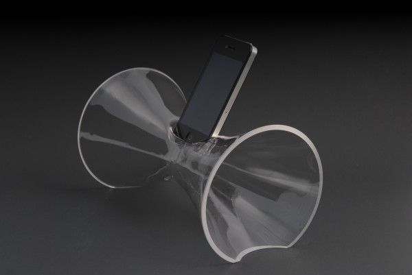 Modernist Glassblown Smartphone Amplifiers