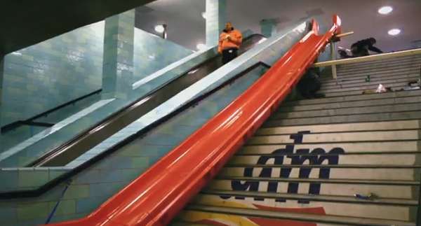 Playground Slide Escalators