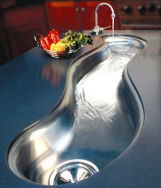 Flowing Kitchen Sinks