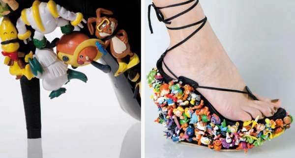 Toy-Covered Footwear