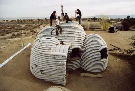 Cylindrical Sandbag Shelters