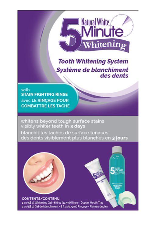 natural white 5 minute teeth whitening