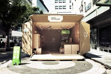 Cardboard Box Pop-Up Shops