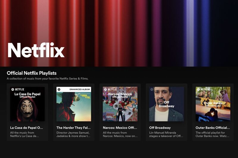 TV-Themed Music Streaming Features : Netflix Hub