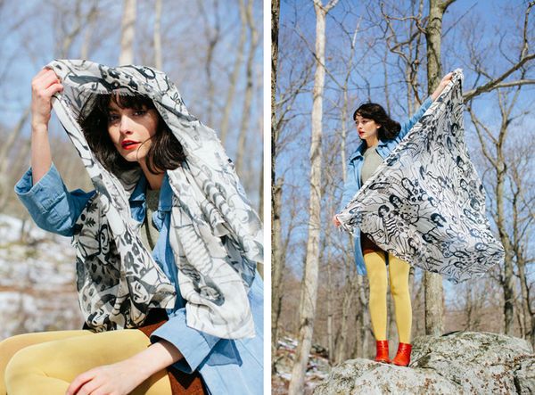 Eclectic Nature-Inspired Scarves