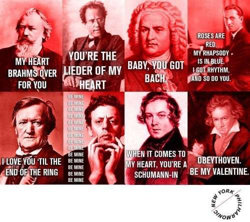 Composer-Inspired Valentine Cards