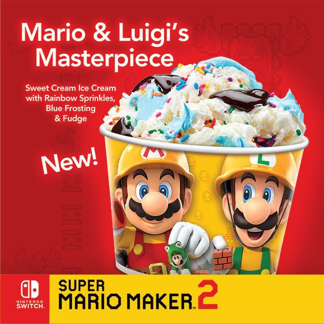 Video Game-Themed Desserts : Nintendo ice cream treats