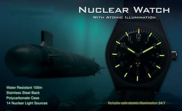 Nuclear Fission-Fueled Wristwatches