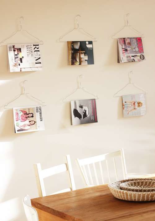 DIY Magazine Hangers