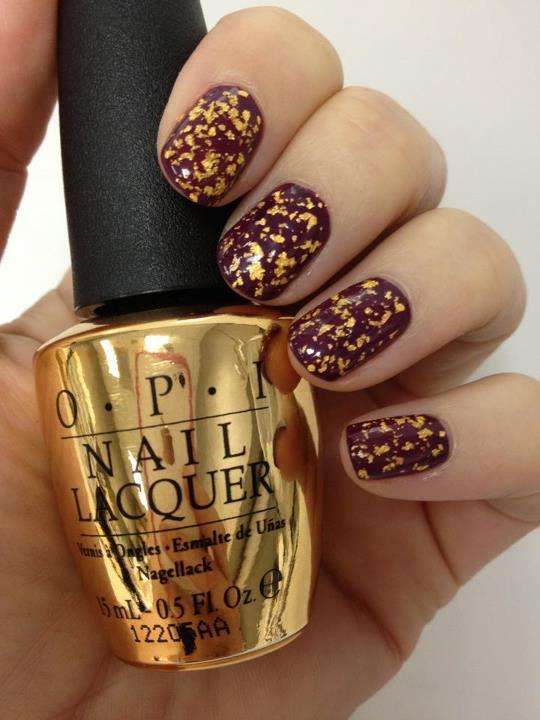 Cinematic Golden Nails