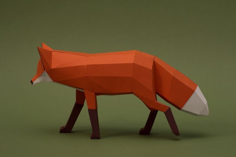 Paper-Made Wildlife Sculptures