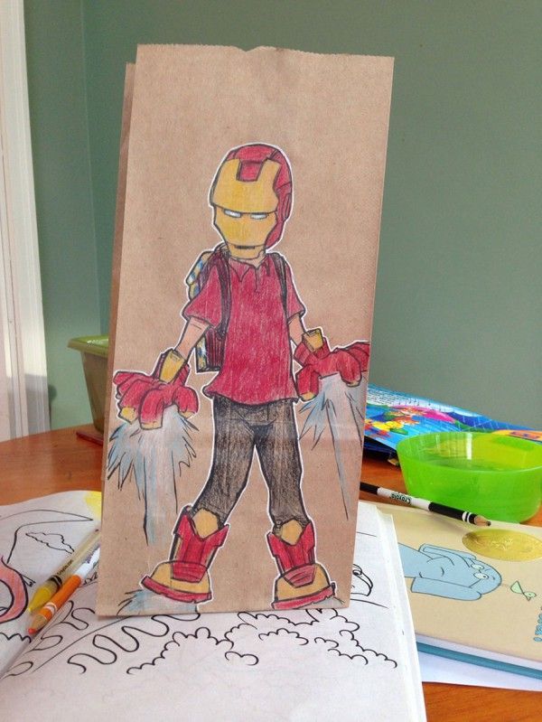 Heroic Paper Bag Art