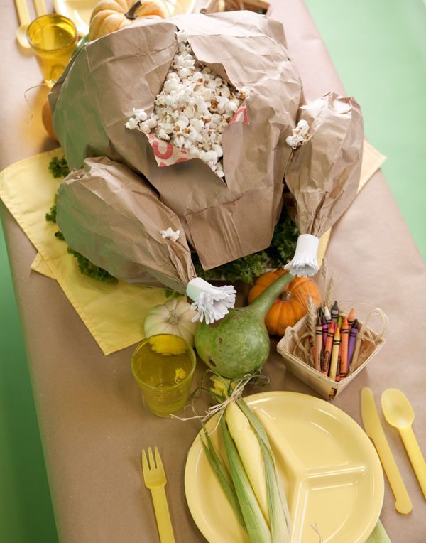 Popping Paper Turkey Centerpieces