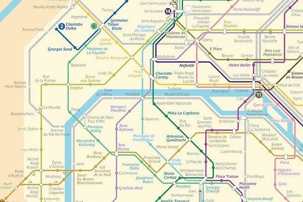 Feminized French Metro Maps