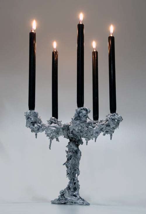 Melted Candle Holders