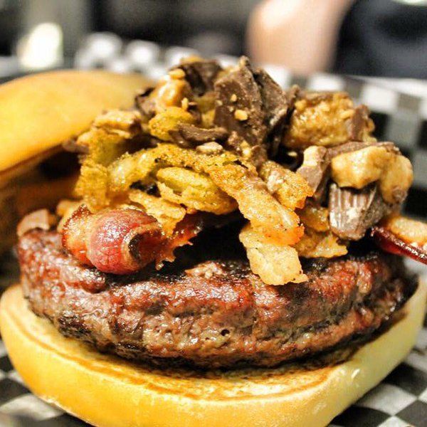 Chocolate Peanut Butter Burgers