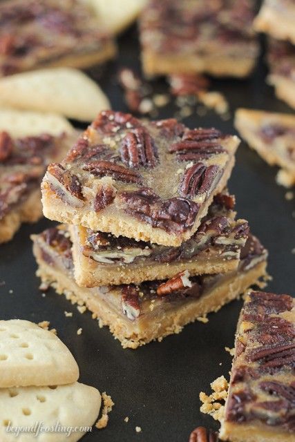 Boozy Pecan Pie Bars