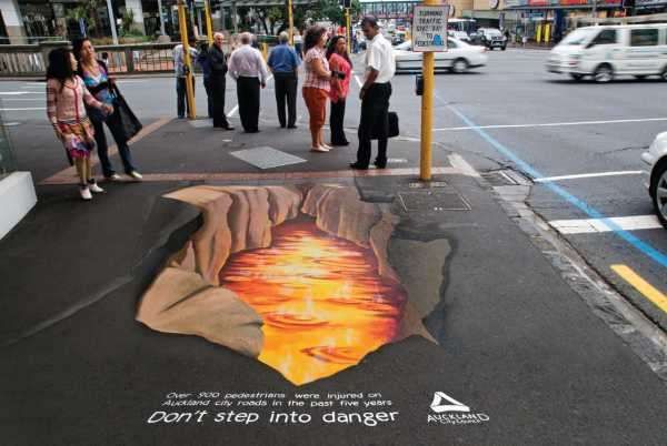 3D Street Art for Pedestrian Safety