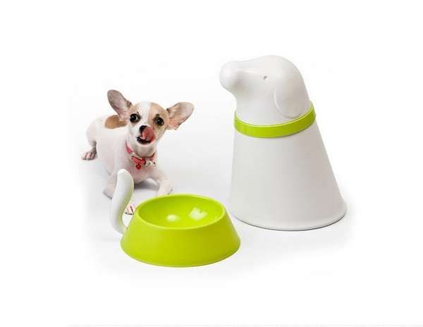 Distinguishably Shaped Pet Feeders