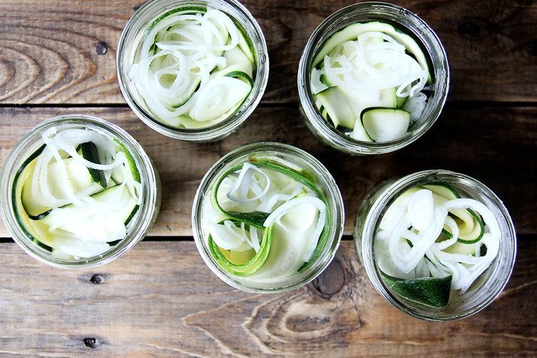 Zesty Pickled Zucchinis