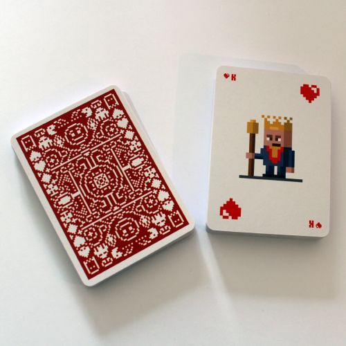 Pixelated Poker Cards