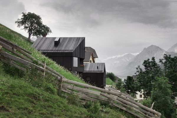 Hillside Wooden Houses