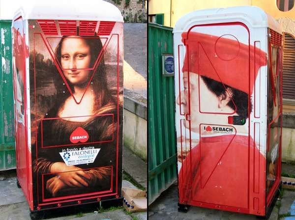 Milan's Portable Toilet Art