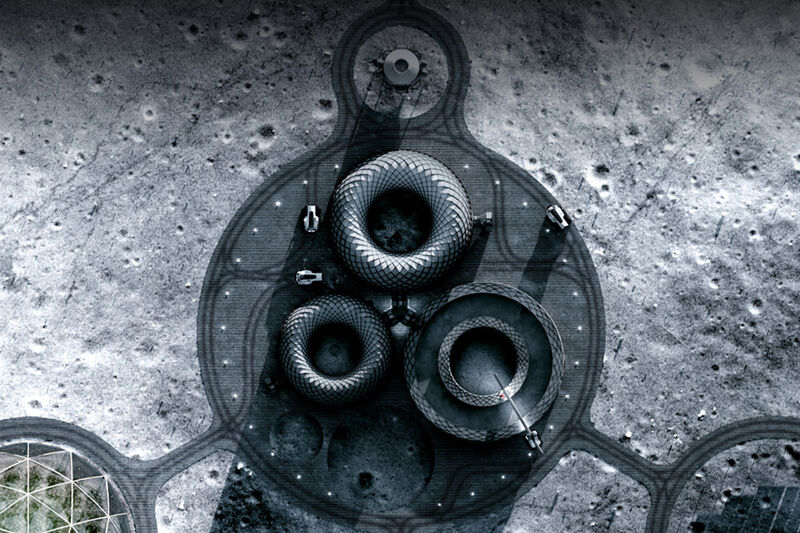 3D-Printed Lunar Colonies