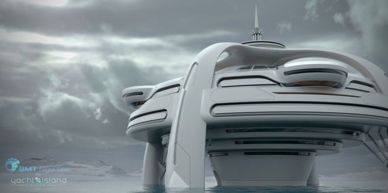 Futuristic Island Yachts