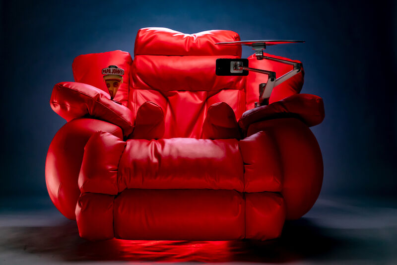 puffy armchair