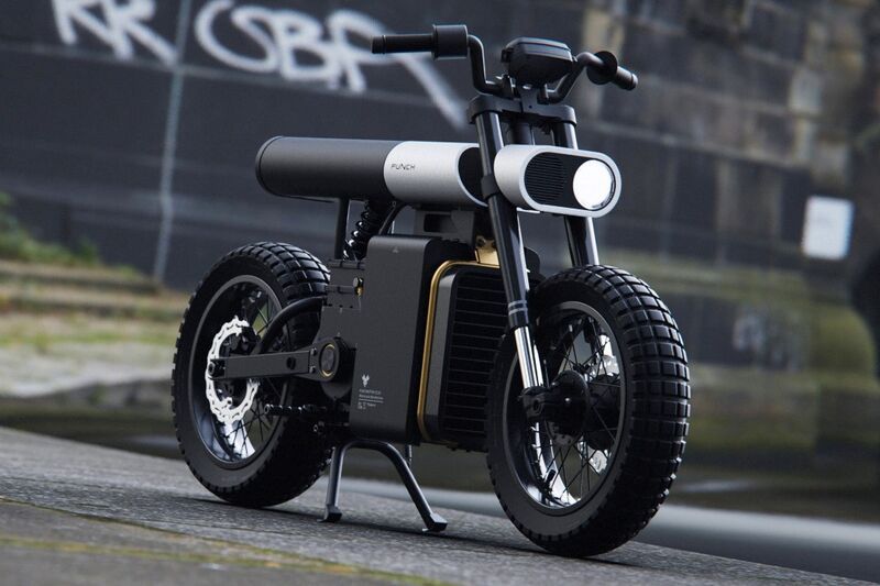 Stylishly Segmented Electric Motorcycles : PUNCH electric motorcycle