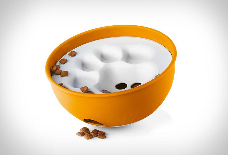Problem-Solving Dog Food Bowls : Puzzle Feeder dog bowl