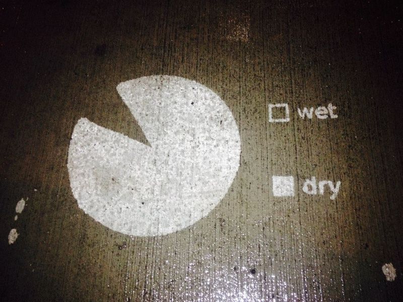 Rain-Activated Street Art